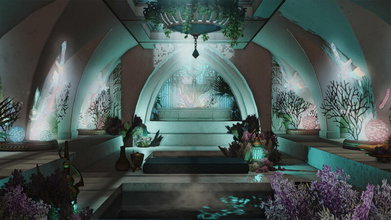 Ocean inspired roman baths M